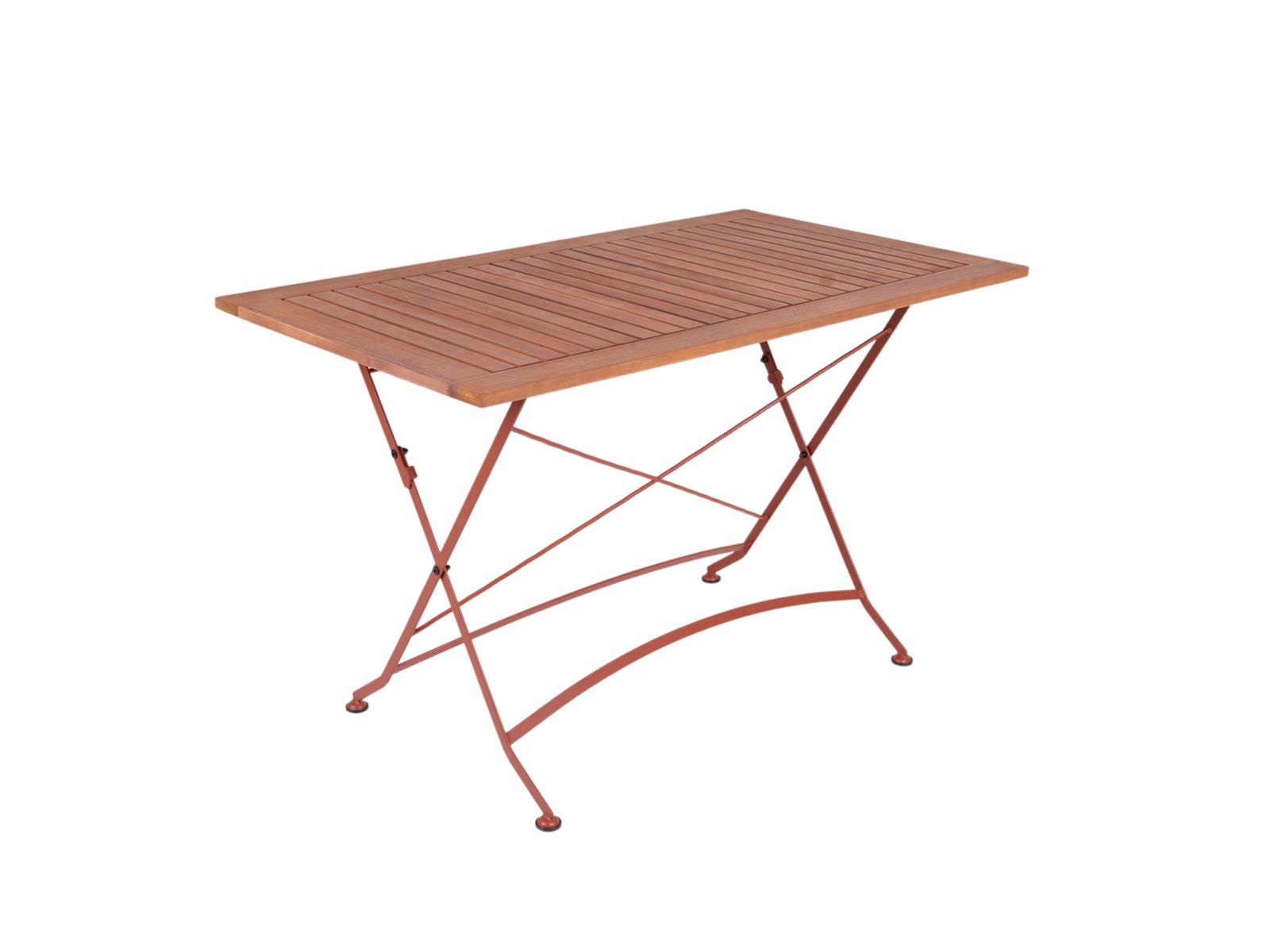MaximaVida inklapbare tuintafel Toscana 120 x 70 cm roestbruin - 100%