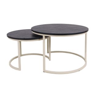 MaximaVida ronde salontafel set Chicago XL 75 cm ivoor – pinewood fine MaximaVida ronde salontafel set Chicago XL 75 cm ivoor – pinewood fine