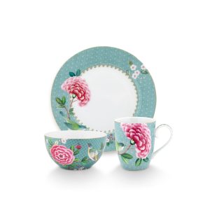 Pip Studio – Blushing Birds ontbijtset – Met ontbijtbord, mok en ontbi Pip Studio – Blushing Birds ontbijtset – Met ontbijtbord, mok en ontbi