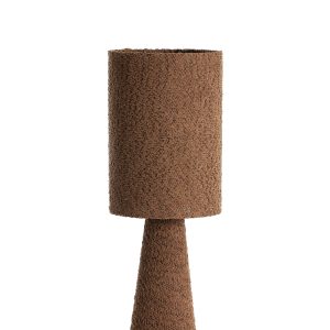 Light & Living tafellamp MICKY – bruin – Ø20x58cm Light & Living tafellamp MICKY – bruin – Ø20x58cm