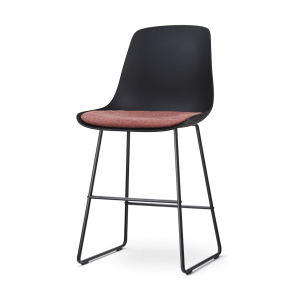 Nolon Nino-Liv Barkruk Zwart – Terracotta Kussen – Zwart Frame – 65cm Nolon Nino-Liv Barkruk Zwart – Terracotta Kussen – Zwart Frame – 65cm