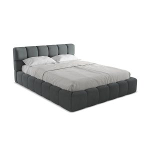 LaMiaSofa Bed met opbergruimte Roma – chenille stof – grafiet – 180×22 LaMiaSofa Bed met opbergruimte Roma – chenille stof – grafiet – 180×22