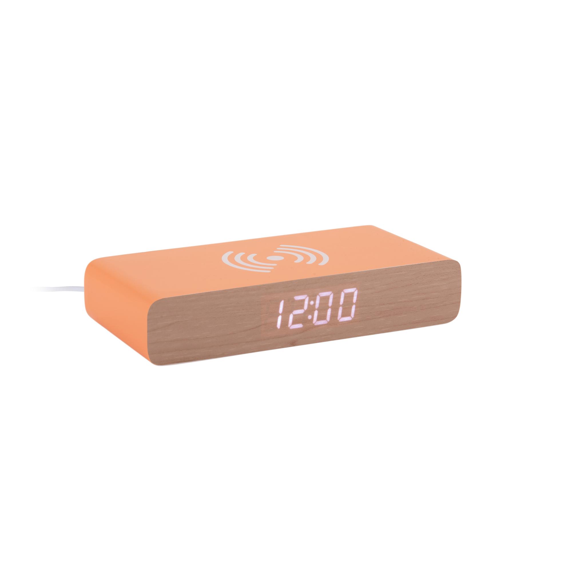Karlsson wekker Retro Flat LED - oranje - 16.1x7.6x3cm - Vaderdag - Va