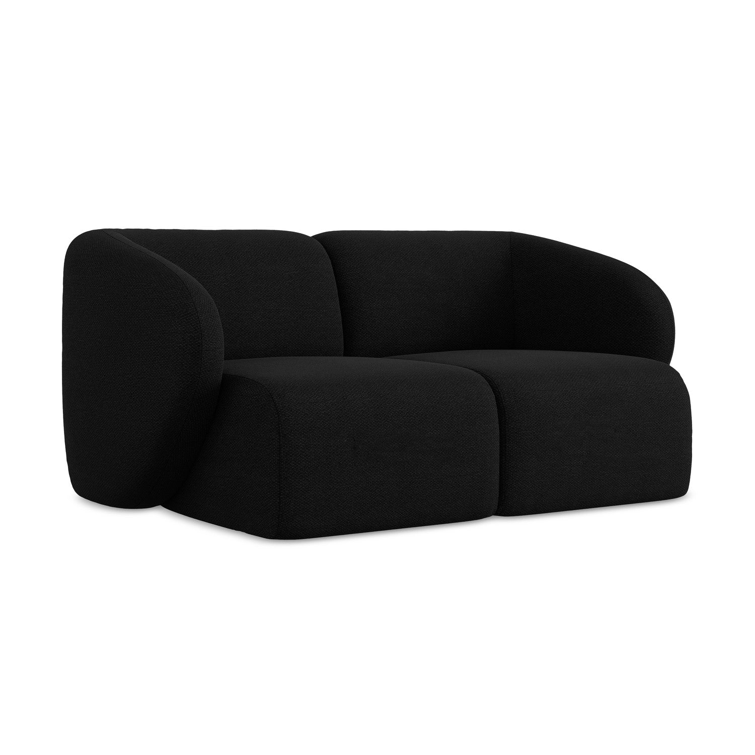LaMiaSofa Tweezits modulaire bank Cervo - bouclé - zwart - 174x94x75