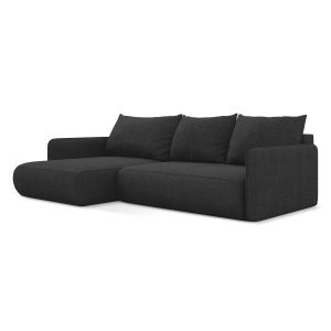 LaMiaSofa hoekbank links Palermo – chenille stof – antraciet – 240×148 LaMiaSofa hoekbank links Palermo – chenille stof – antraciet – 240×148