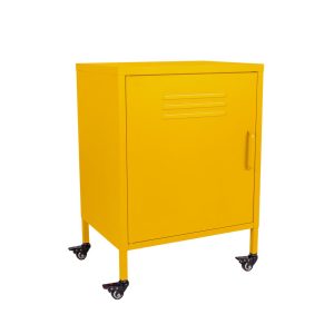 MaximaVida metalen lockerkastje Finn met wieltjes 52 x 40 x 67 cm oker MaximaVida metalen lockerkastje Finn met wieltjes 52 x 40 x 67 cm oker