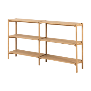 Lisomme Floris Houten Boekenkast – B 169 cm – Naturel Lisomme Floris Houten Boekenkast – B 169 cm – Naturel
