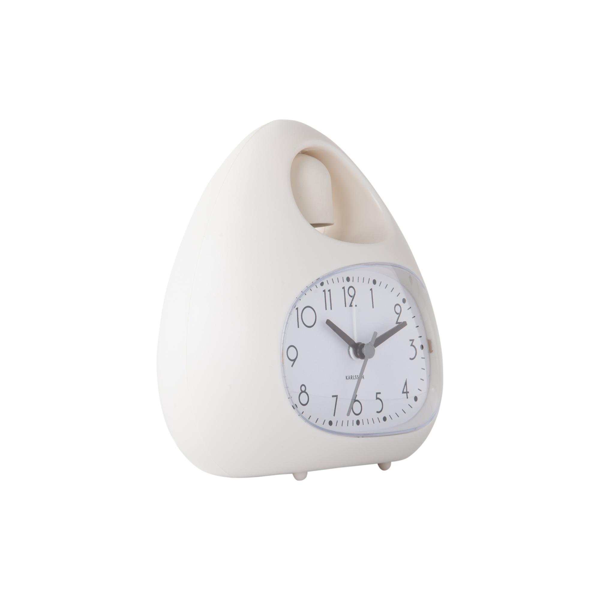 Karlsson wekker Blob Bell - wit - 12x8x13.7cm - Vaderdag - Vaderdagcad