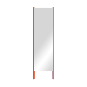 noo.ma Lun Leaning Mirror – staande rechthoekige spiegel, Orange Peel