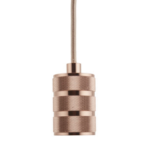 Lighto | Pendel Rosé Goud E27 Fitting | Retro | 1.5m Snoer | Met Plafo Lighto | Pendel Rosé Goud E27 Fitting | Retro | 1.5m Snoer | Met Plafo