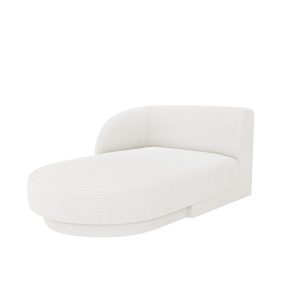 Micadoni linker meridiaan Miley 2-zits, boucle wit – 156x90x70cm Micadoni linker meridiaan Miley 2-zits, boucle wit – 156x90x70cm