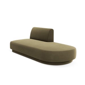 Micadoni Module Miley 2-zits, flueel groente – 90x158x70cm Micadoni Module Miley 2-zits, flueel groente – 90x158x70cm