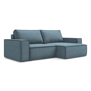 LaMiaSofa hoekbank rechts Livorno – textuurstof – lichtblauw – 257×148 LaMiaSofa hoekbank rechts Livorno – textuurstof – lichtblauw – 257×148