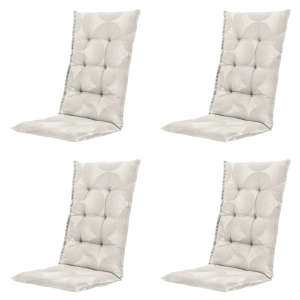 Madison tuinstoelkussen hoge rug Napels – beige – 123x50x5cm – set van Madison tuinstoelkussen hoge rug Napels – beige – 123x50x5cm – set van