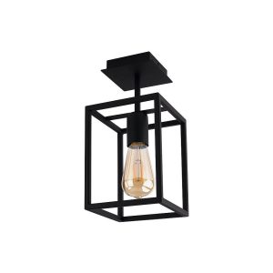 Nowodvorski plafondlamp Crate – 1 lichts – 15 x 30.5 cm – zwart Nowodvorski plafondlamp Crate – 1 lichts – 15 x 30.5 cm – zwart