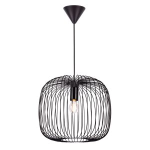 Nordlux Beroni Hanglamp – Ø40cm – E27 – Zwart Nordlux Beroni Hanglamp – Ø40cm – E27 – Zwart