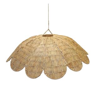 NOA MAY Hanglamp Flora – natural – raffia/metaal – Ø 70 x h 20 cm NOA MAY Hanglamp Flora – natural – raffia/metaal – Ø 70 x h 20 cm