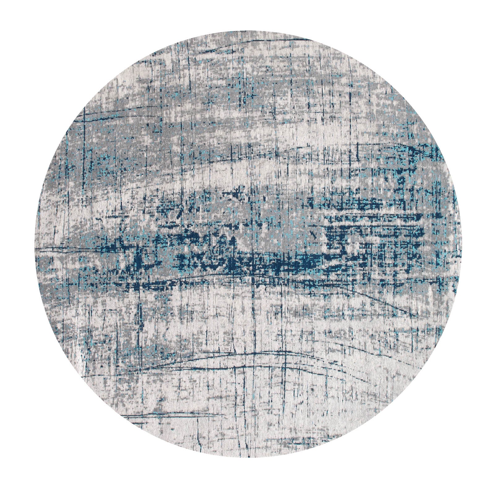 Ecorugs vloerkleed Bronx Azurite - blauw - 240x240cm