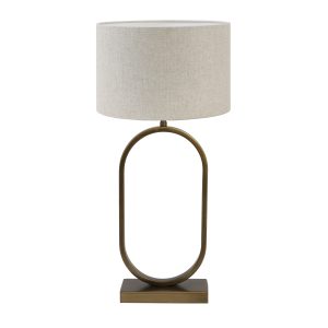 Light & Living tafellamp Jamiri/Livigno – ant. brons, naturel – 30x30x Light & Living tafellamp Jamiri/Livigno – ant. brons, naturel – 30x30x