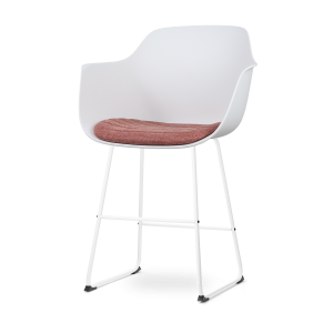 Nolon Nino-Liz Barkruk Wit – Terracotta Kussen – Wit Frame – 65 cm Nolon Nino-Liz Barkruk Wit – Terracotta Kussen – Wit Frame – 65 cm