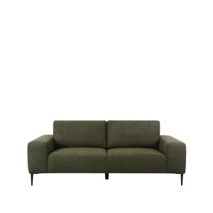 LABEL51 3-Zits Bank Ferraro – Donkergroen Bouclé – 212x88x85cm