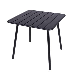 MaximaVida metalen vierkante tuintafel Max 80 x 80 cm zwart MaximaVida metalen vierkante tuintafel Max 80 x 80 cm zwart