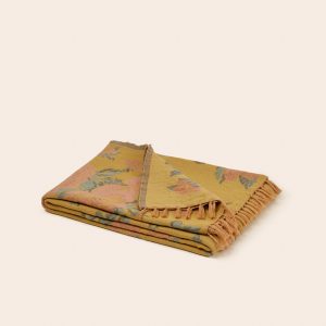 Madura Geruite Florentina geel en roze 140×200 cm Madura Geruite Florentina geel en roze 140×200 cm