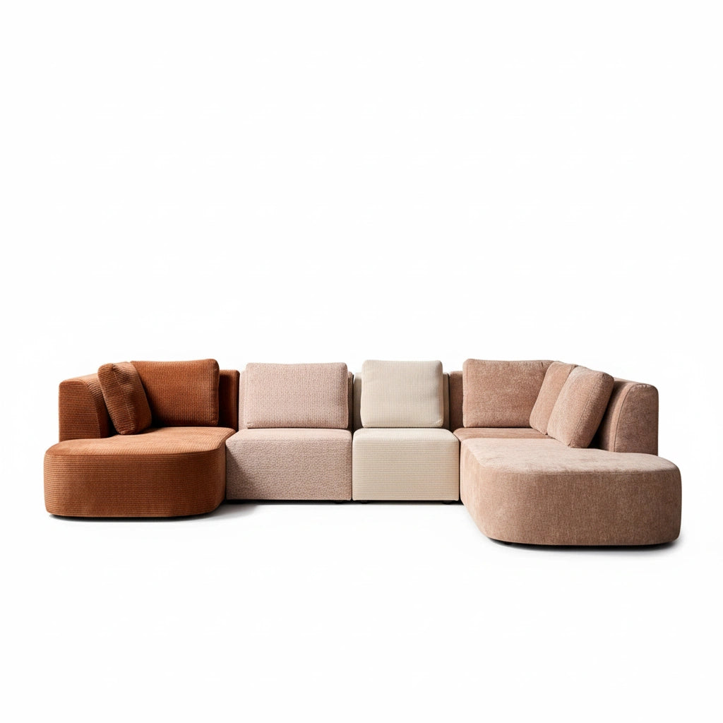 MySofa U-Bank Blocks - Multi Stof - 335x230x80cm