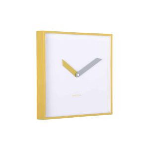 Karlsson wandklok Cool Retro Cuadrado – geel – 28.3×28.3×28.3cm Karlsson wandklok Cool Retro Cuadrado – geel – 28.3×28.3×28.3cm