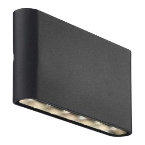 Nordlux Kinver Wandlamp Buiten M – 2-lichts LED – 3000K – IP54 – Zwart Nordlux Kinver Wandlamp Buiten M – 2-lichts LED – 3000K – IP54 – Zwart