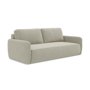 LaMiaSofa 3-zits slaapbank Corle – textuurstof – lichtbeige – 218x102x LaMiaSofa 3-zits slaapbank Corle – textuurstof – lichtbeige – 218x102x