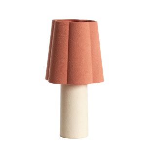 Light & Living tafellamp Musaby – roze – Ø25cm Light & Living tafellamp Musaby – roze – Ø25cm