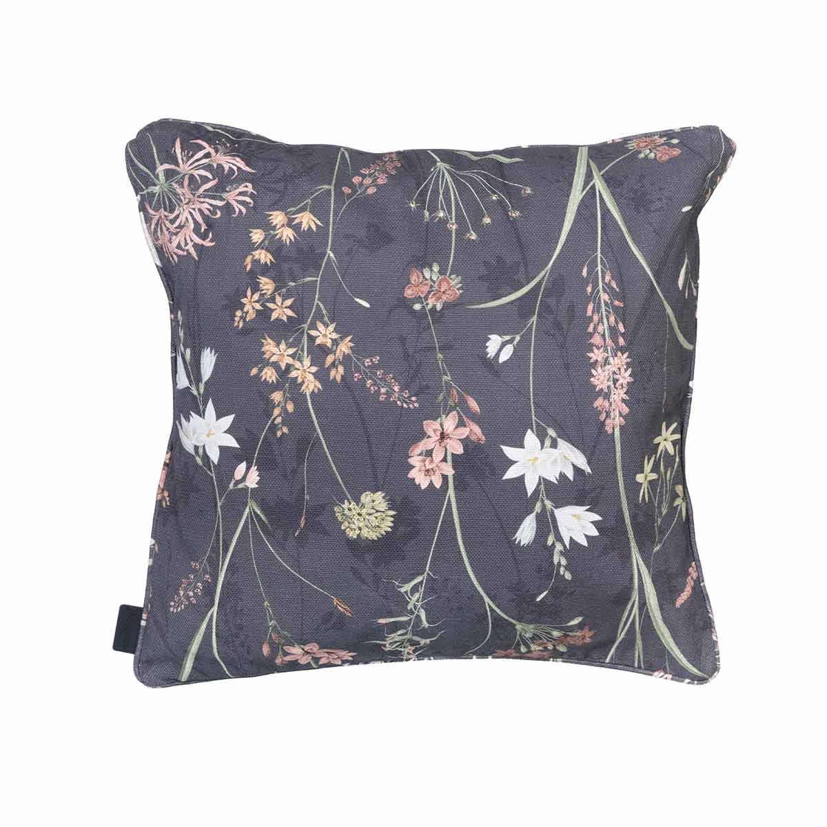 Madison Sierkussen Donna grey canvas eco+ 50x50cmmet paspel