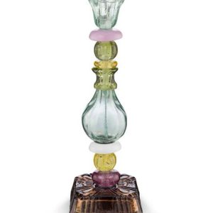 Pip Studio Kaarsenhouders – Beads – Glas – Donkergroen – 28cm Pip Studio Kaarsenhouders – Beads – Glas – Donkergroen – 28cm