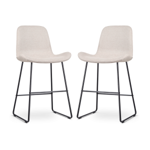 Nolon Nino-Fé Barkrukken Set van 2 – Beige – Zwart – 65 cm Nolon Nino-Fé Barkrukken Set van 2 – Beige – Zwart – 65 cm