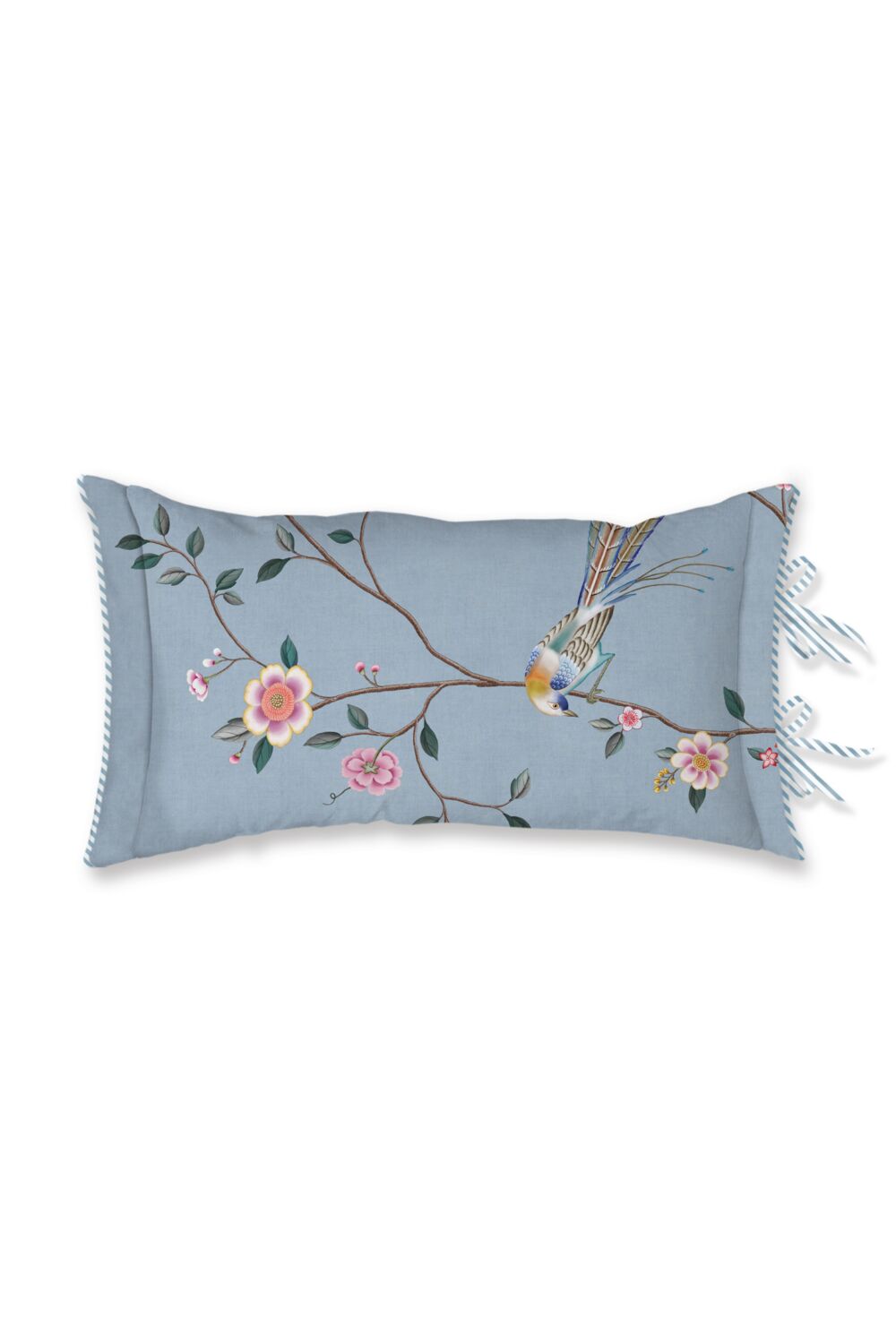 Pip Studio Decoratiekussen Bamboo Blossom - 35 x 60 cm - Licht blauw