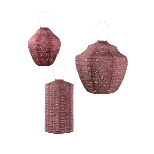 Lumiz solar lampion – koperen set – 3 stuks Lumiz solar lampion – koperen set – 3 stuks