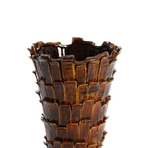 Light & Living vaas BANYA – 27.5x27x34cm – bruin Light & Living vaas BANYA – 27.5x27x34cm – bruin