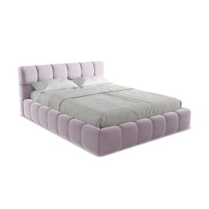 LaMiaSofa Bed met opbergruimte Roma – velours – lavendel – 180x228x82 LaMiaSofa Bed met opbergruimte Roma – velours – lavendel – 180x228x82