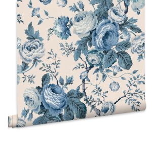Laura Ashley Vliesbehang – Uffington Roses Dark Seaspray 10mx52cm Laura Ashley Vliesbehang – Uffington Roses Dark Seaspray 10mx52cm