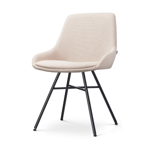 Nolon Noa-Isa Eetkamerstoel Beige – Stof – Zwart Onderstel Nolon Noa-Isa Eetkamerstoel Beige – Stof – Zwart Onderstel