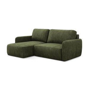 LaMiaSofa hoekbank links Corle – chenille stof – olijf – 207x148x86 LaMiaSofa hoekbank links Corle – chenille stof – olijf – 207x148x86