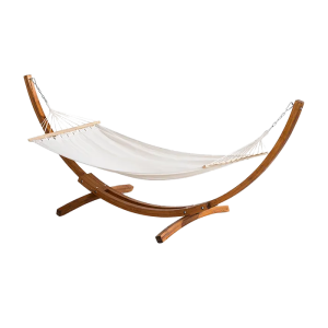 Nest outdoor Freeke hangmat beige – met standaard Nest outdoor Freeke hangmat beige – met standaard