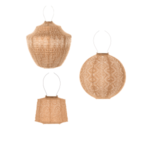 Lumiz solar lampion – abrikoos set – 3 stuks Lumiz solar lampion – abrikoos set – 3 stuks