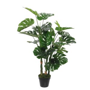 Mica Decorations Monstera Kunstplant – H100 x Ø75 cm – Groen Mica Decorations Monstera Kunstplant – H100 x Ø75 cm – Groen