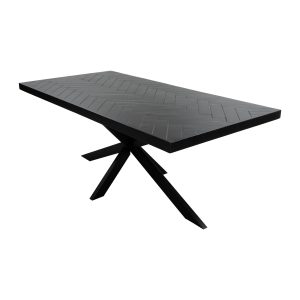 Kick eettafel Hugo – 180cm – Zwart Kick eettafel Hugo – 180cm – Zwart