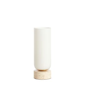 Light & Living tafellamp Rylano – wit – Ø12cm Light & Living tafellamp Rylano – wit – Ø12cm