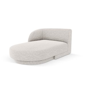 Micadoni linker meridiaan Miley chenille, lichtgrijs – 156x90x70cm Micadoni linker meridiaan Miley chenille, lichtgrijs – 156x90x70cm