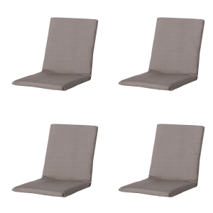 Madison stapelstoelkussen Basic – taupe – 97x49x3cm – set van 4 Madison stapelstoelkussen Basic – taupe – 97x49x3cm – set van 4
