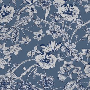 Laura Ashley Vliesbehang – Summerhill Midnight Blue – Blauw 10mx52cm Laura Ashley Vliesbehang – Summerhill Midnight Blue – Blauw 10mx52cm